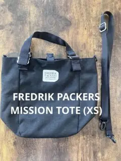 FREDRIK PACKERS 黒 ショルダーバッグ　2way トートバッグ