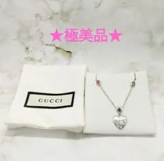 グッチ シルバー ブラインド フォー ラブ カラーストーン ネックレス 保存袋付