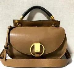 【美品】クロエ 2way ショルダーバッグ ハンドバッグ ゴールド金具 リング