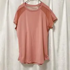 ピンク メッシュバック Tシャツ