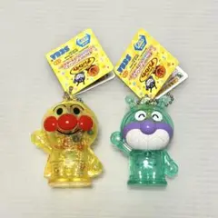 それいけアンパンマン シャカシャカクリアキーホルダー グリーンバイキンマン