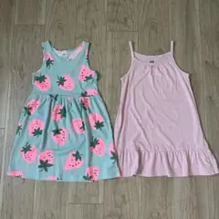 H&M☆いちご柄ノースリーブワンピース☆110cm