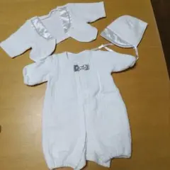 ホワイト セレモニースーツ 帽子付き