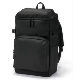 美品　MUJI無印良品 肩の負担を軽くする　上から開くリュック 黒