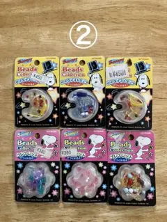 ② 未開封　SNOOPYビーズコレクション ブレスレットストラップ6個セット