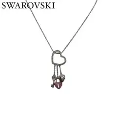 ✨極美品✨ ✨SWAROVSKI✨ ネックレス シルバー ハート型 鍵