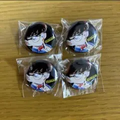 非売品　名探偵コナン 缶バッジ 4個セット 小学館コミックフェア