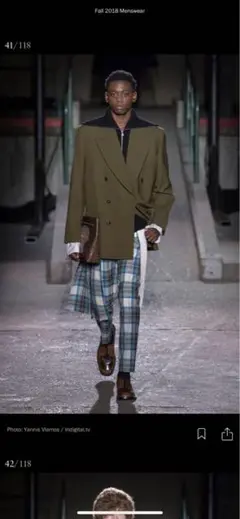 driesvannoten 18aw スラックス