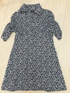 clear 花柄シャツワンピース