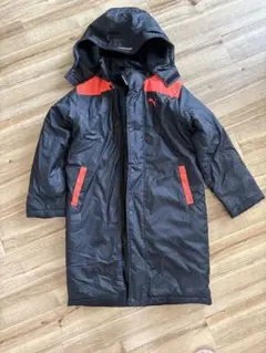 PUMA ベンチコート 黒/赤 サイズ140