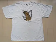ケニア ヒョウ 猫 ネコ Tシャツ