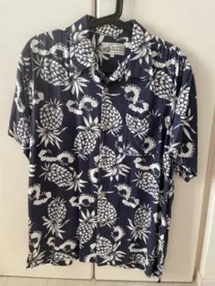 BLUE VACATION アロハシャツ L ネイビー
