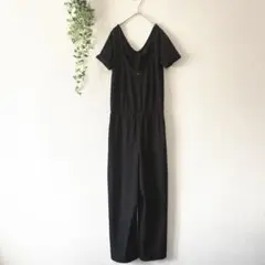 ROXY ロキシー オールインワン 【M】ブラック 伸縮性あり