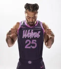 NBA MNティンバーウルブズダリックローズ #25 ナイキ スイングマン