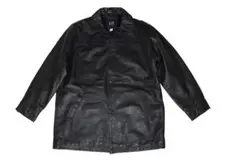 OLD GAP LEATHER JACKET SIZE L BLACK