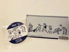 ANA かまわぬコラボノベルティステッカー・ミニクリアファイルセット