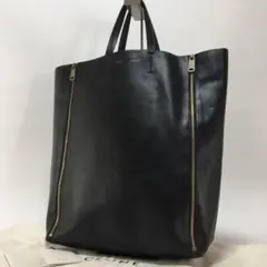 美品・タグ付✨セリーヌ トートバッグ A4 レザー ファスナー カバガゼット 黒