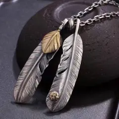 インディアンジュエリー フェザーネックレス 925シルバー