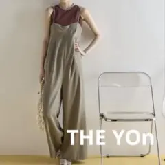 THE YOn ザヨン コルセットデザインキャミサロペット ベージュ