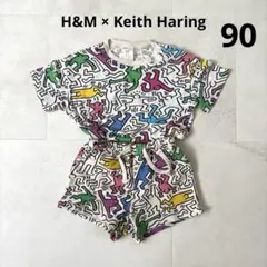 H&M キースヘリング 半袖 セットアップ 90サイズ