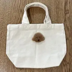トイプードル　お散歩トートバッグ　サブバッグ　ハンドメイド　パンチニードル　愛犬