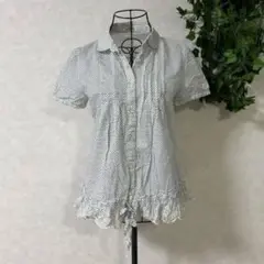 水玉　ブラウス　シャツ　森ガール　ウィッシュコア　フェアリーグランジ