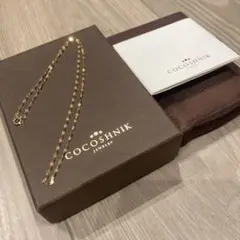 極美品★ フラワークロスチェーン ネックレス