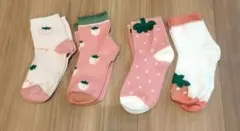 キッズ靴下セット 果物モチーフ 15cm