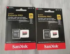 2枚SanDisk Extreme PRO microSDXC 256GB