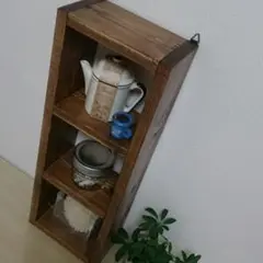 木製⭐3段ウッドラック♪