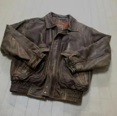 90s Leather Jacket ブラウン レザージャケット