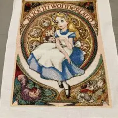 難あり　クロスステッチ完成品　アリス 商品説明必ず読んでください