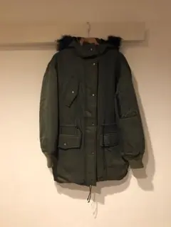 BALENCIAGA バレンシアガ ファー 中綿入り ミリタリー モッズコート