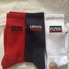 Levi's リブ編みソックス 3色セット