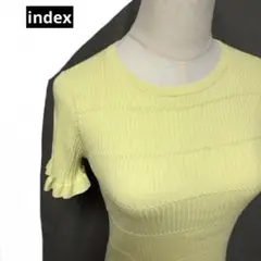 index エクストラファインオーガニックコットン　半袖ニット　Sサイズ