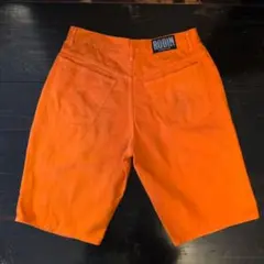 ビンテージ　US古着　タック入り　RODIN オレンジ ハーフパンツ