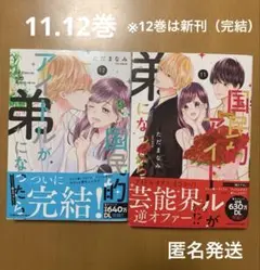 国民的アイドルが弟になったら11巻、12巻　完結　ただまなみ　※12巻は新刊