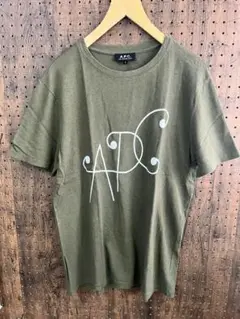 A.P.C. ロゴ Tシャツ オリーブ