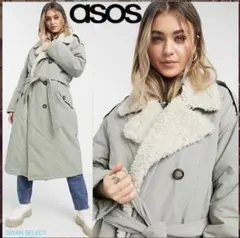 ASOS ロングコート sage