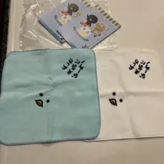 新品 東京トガリ ペンギンタオル タオル2枚セット ハンカチ ポストカード付き