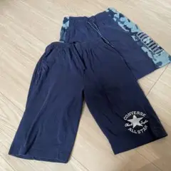 PUMA CONVERSE ネイビー 迷彩柄ハーフパンツ