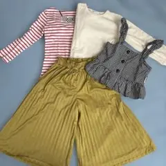 SLAP SLIP.GU 120㎝長袖シャツ・パンツ・キャミソールセット