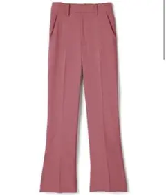 GRL センタープレスフレアパンツ ピンク S
