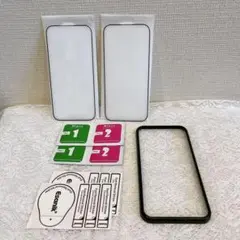 iPhone 14 Pro 全面保護　強化ガラスフィルム 2枚　ガイド枠付き