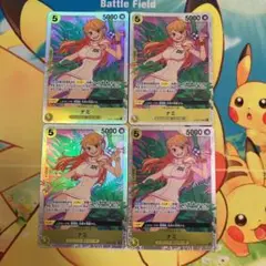 ワンピースカード　ナミ　SR 4枚セット OP08-106