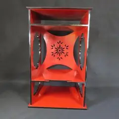★茶道具！一元斎好 雪輪棚！木製/水指棚/三重棚！紙箱付！★ ☆茶道具！一元斎好 雪輪棚！木製/水指棚/三重棚！紙箱付
