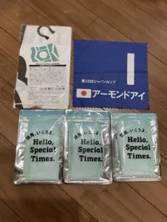 JRA ノベルティグッズ　クールタオル　手拭い　メガネ拭き　アーモンドアイ