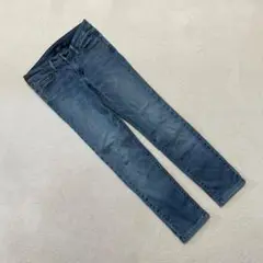 ユニクロ スキニージーンズ デニム ブルー ストレッチ ハイライズ サイズ25