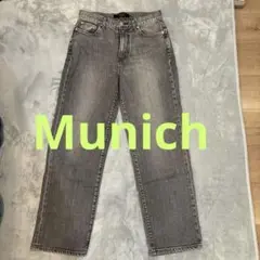 Munich グレー ストレートデニム