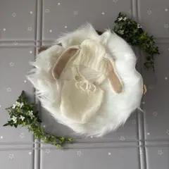 ニューボーンフォトセット 白うさぎ